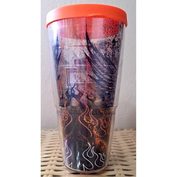 Harley Davidson Motor Cycles Tervis Tumbler 24 Oz Flame Fire Splatter Wings 2015 - Picture 3 of 8